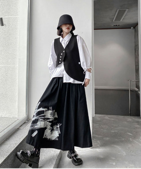 Angle Button Vest